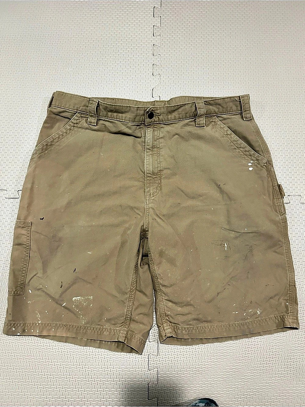 Carhartt B147 DKH Cargo Shorts Brown Waist 40